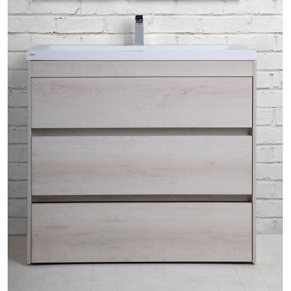 Тумба напольная с раковиной Art&Max Family-900-3C-PIA-PB 90 см, сканди фото 2