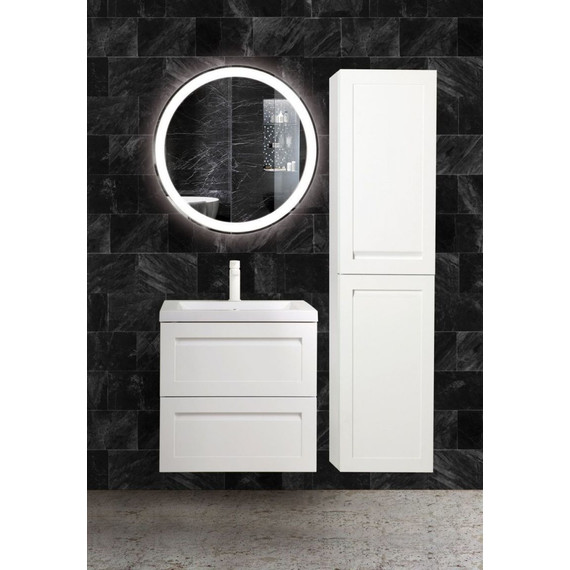 Пенал подвесной Art&Max AM-Platino-1500-2A-SO-BL 40 см, белый глянец фото 2