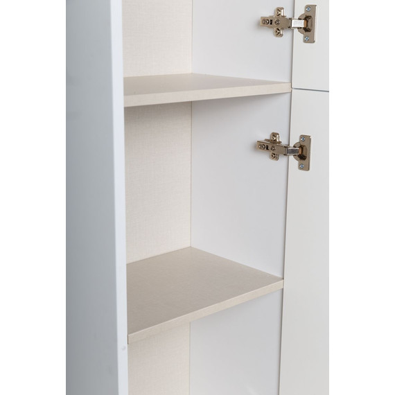 Пенал подвесной Art&Max AM-Platino-1500-2A-SO-BL 40 см, белый глянец фото 4