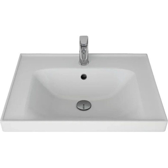 Тумба подвесная с раковиной Art&Max AM-Techno-600-2C-SO-LS935 60 см, бетон лофт натуральный фото 5