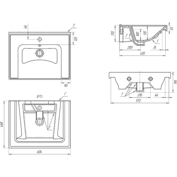 Тумба подвесная с раковиной Art&Max AM-Techno-600-2C-SO-FC305 60 см, айс какао - 10 Тумба подвесная с раковиной Art&Max AM-Techno-600-2C-SO-FC305 60 см, айс какао фото 10