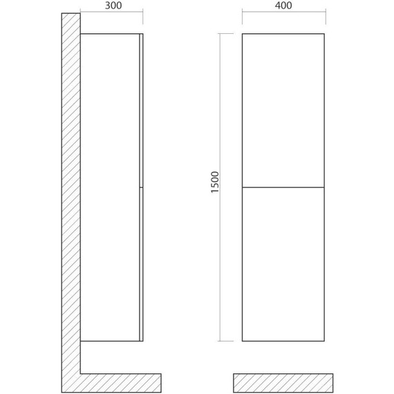 Пенал подвесной Art&Max AM-Verona-Push-1500-2A-SC-RB 40 см, дуб баррик - 5 Пенал подвесной Art&Max AM-Verona-Push-1500-2A-SC-RB 40 см, дуб баррик фото 5