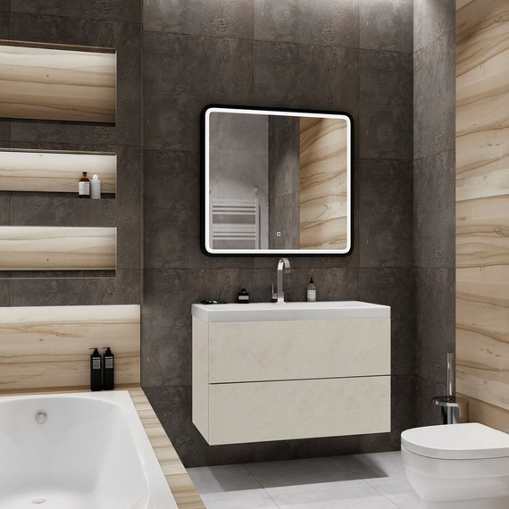 Тумба подвесная с раковиной Art&Max AM-Verona-Push-900-2C-SO-Ven 90 см, венециано фото 2