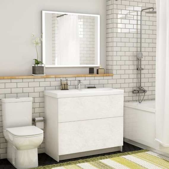 Тумба напольная с раковиной Art&Max Verona-Push-900-2C-PIA-Ven 90 см, венециано фото 2