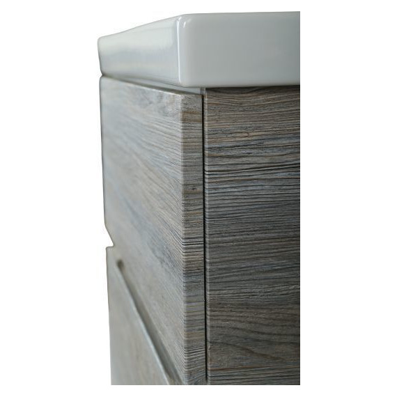 Тумба подвесная с раковиной Art&Max AM-Techno-900-2C-SO-LW635 90 см, сосна фото 2