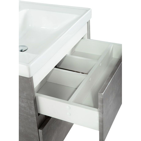 Тумба подвесная с раковиной Art&Max AM-Techno-900-2C-SO-FC305 90 см, айс какао фото 4