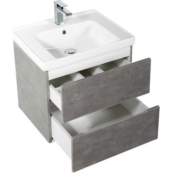 Тумба подвесная с раковиной Art&Max AM-Techno-900-2C-SO-FC305 90 см, айс какао фото 5