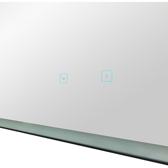 Зеркало Art&Max Arezzo Led 100 см AM-Are-1000-800-DS-FC-H-Nero, черный фото 4