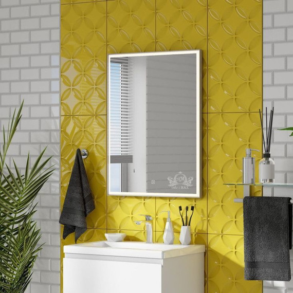 Зеркало Art&Max Arezzo Led 60 см AM-Are-600-800-DS-FC, хром фото 5