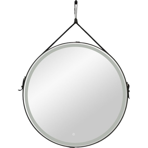 Зеркало Art&Max Milan Led 100 см AM-Mil-1000-DS-F-Nero, черный ремень фото 