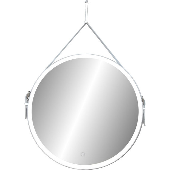 Зеркало Art&Max Milan Led 80 см AM-Mil-800-DS-F, белый ремень фото 