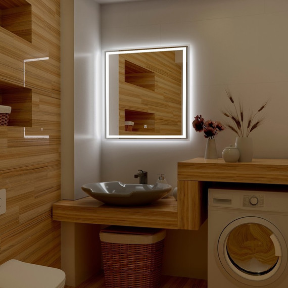 Зеркало Art&Max Monza Led 80 см AM-Mon-800-800-DS-F фото 2