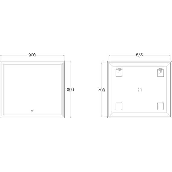 Зеркало Art&Max Monza Led 90 см AM-Mon-900-800-DS-F - 5 Зеркало Art&Max Monza Led 90 см AM-Mon-900-800-DS-F фото 5