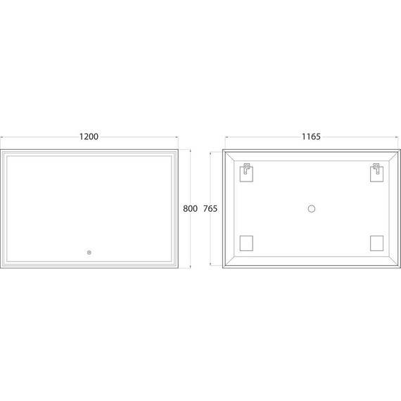 Зеркало Art&Max Monza Led 120 см AM-Mon-1200-800-DS-F фото 5