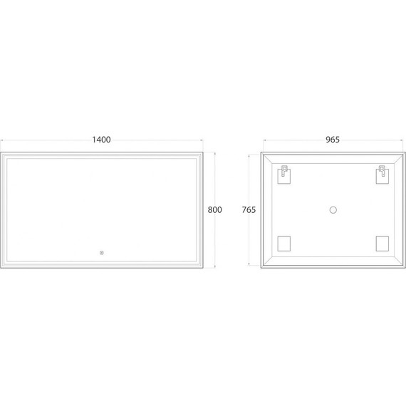 Зеркало Art&Max Monza Led 140 см AM-Mon-1400-800-DS-F - 5 Зеркало Art&Max Monza Led 140 см AM-Mon-1400-800-DS-F фото 5