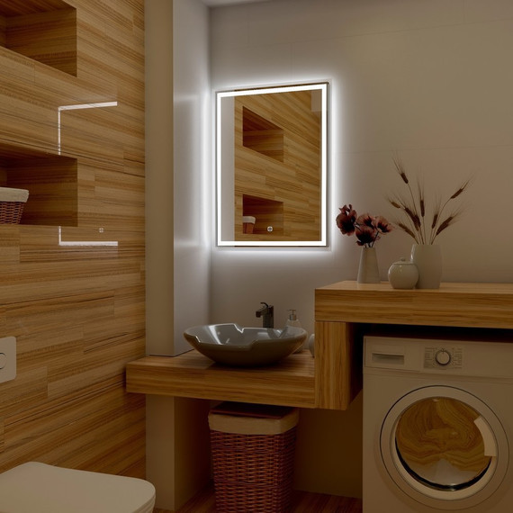 Зеркало Art&Max Monza Led 60 см AM-Mon-600-800-DS-F - 2 Зеркало Art&Max Monza Led 60 см AM-Mon-600-800-DS-F фото 2