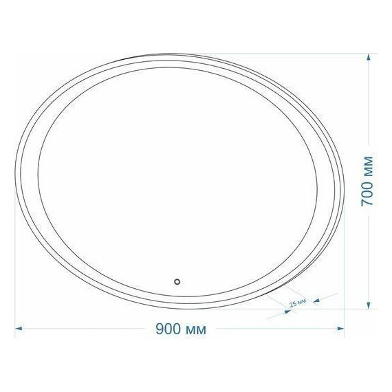 Зеркало Art&Max Pescara Led 90 см AM-Pes-900-700-DS-F - 6 Зеркало Art&Max Pescara Led 90 см AM-Pes-900-700-DS-F фото 6