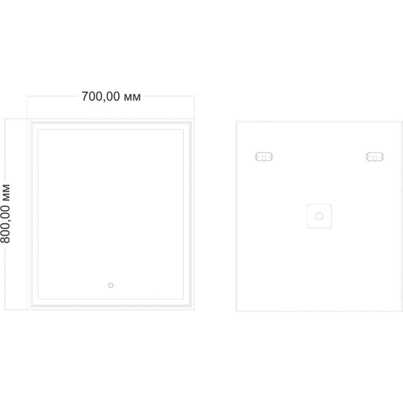 Зеркало Art&Max Zoe Led 70 см AM-Zoe-700-800-DS-F - 3 Зеркало Art&Max Zoe Led 70 см AM-Zoe-700-800-DS-F фото 3