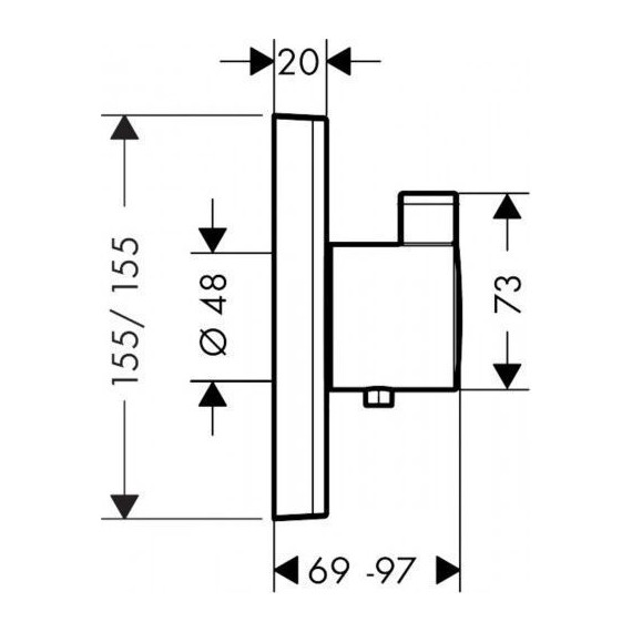 Термостат для душа Hansgrohe Shower Select 15760140, шлифованная бронза - 2 Термостат для душа Hansgrohe Shower Select 15760140, шлифованная бронза фото 2