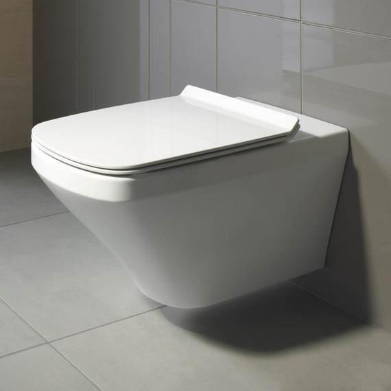 Унитаз подвесной Duravit DuraStyle Rimless 45510900A1 с крышкой микролифт фото 2