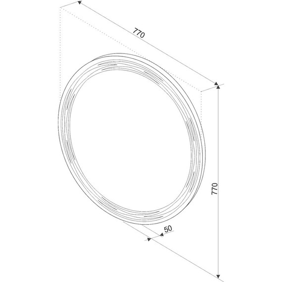 Зеркало Art&Max Bologna Led 77 см AM-Bol-D770-DS-F-H - 6 Зеркало Art&Max Bologna Led 77 см AM-Bol-D770-DS-F-H фото 6