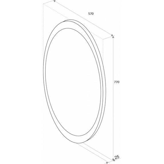 Зеркало Art&Max Ovale Led 57 см AM-Ova-570-770-DS-F-H - 6 Зеркало Art&Max Ovale Led 57 см AM-Ova-570-770-DS-F-H фото 6