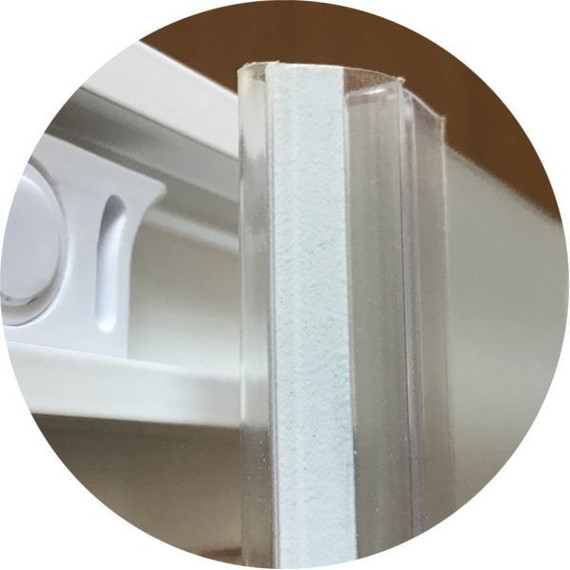 Душевое ограждение Радомир Респект 100x100 см без поддона, белый/матовое - 3 Душевое ограждение Радомир Респект 100x100 см без поддона, белый/матовое фото 3