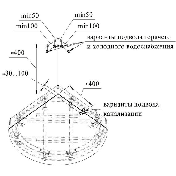 Душевая кабина Радомир Стронг 110x110 см, белый/прозрачное фото 3