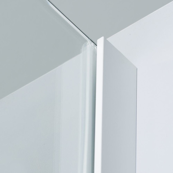 Душевое ограждение WasserKraft Rhin 100х100 см 44S19, белый/прозрачное - 6 Душевое ограждение WasserKraft Rhin 100х100 см 44S19, белый/прозрачное фото 6