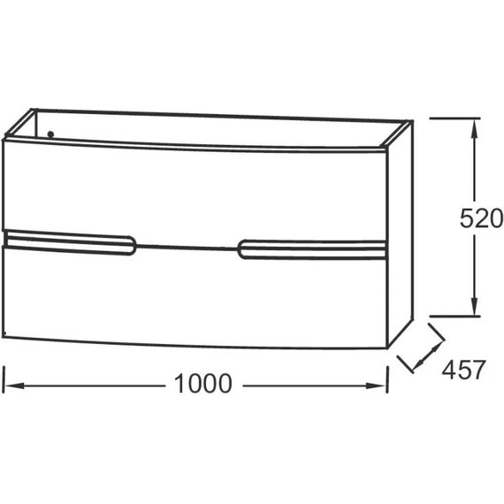 Тумба подвесная с раковиной Jacob Delafon Nona 100 см EB1889RU-G1C (раковина из искусственного мрамора) - 7 Тумба подвесная с раковиной Jacob Delafon Nona 100 см EB1889RU-G1C (раковина из искусственного мрамора) фото 7