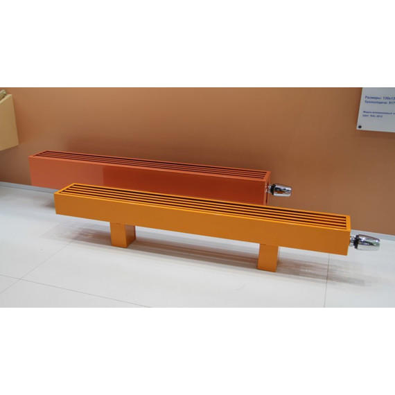 Напольный конвектор KZTO Элегант мини 4то 1400х130 мм фото 13