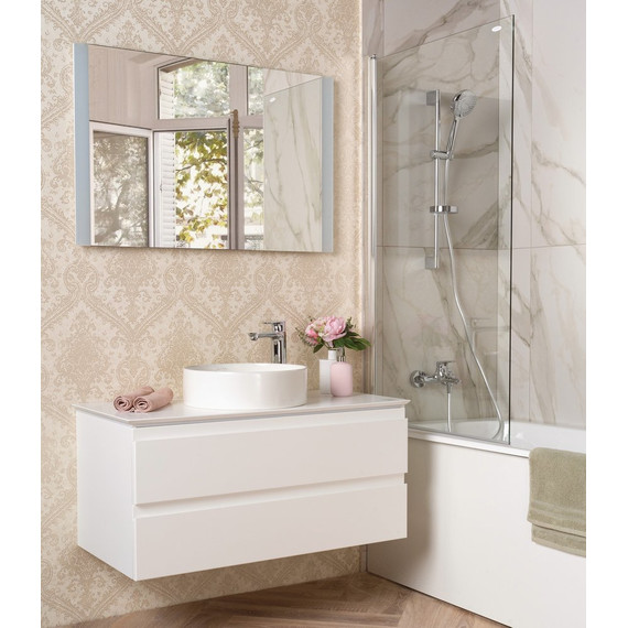 Тумба подвесная со столешницей Jacob Delafon Madeleine 103 см EB2084-J5, белый глянцевый фото 5