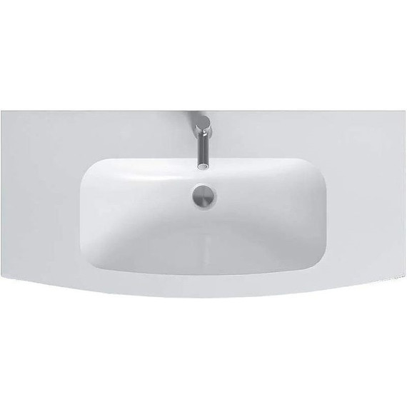 Тумба подвесная с раковиной Jacob Delafon Nona 100 см EB1889RU-G1C (стеклянная раковина) - 4 Тумба подвесная с раковиной Jacob Delafon Nona 100 см EB1889RU-G1C (стеклянная раковина) фото 4