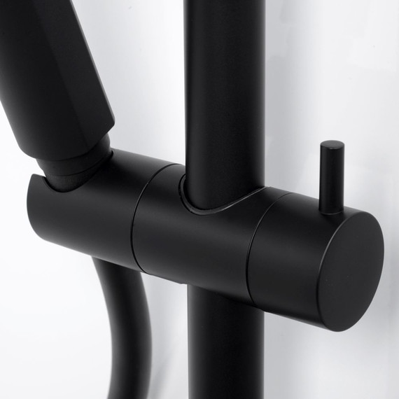 Душевая стойка с термостатом WasserKraft Thermo A11401, черный фото 8