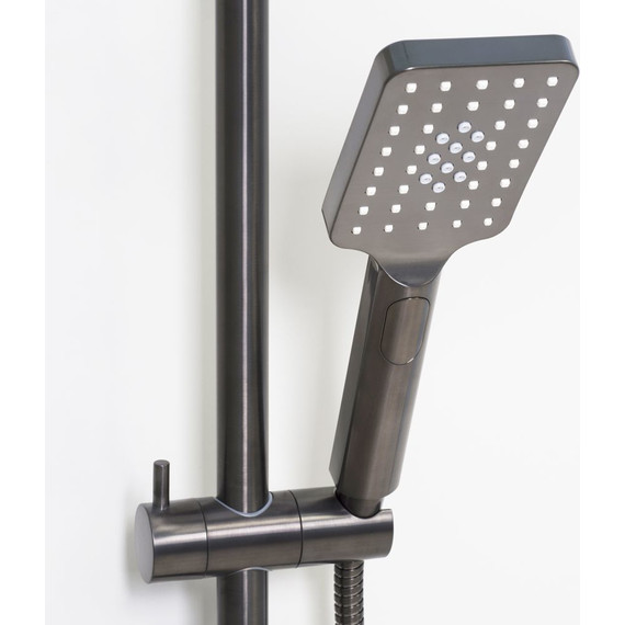 Душевая стойка для ванны WasserKraft Wiese A18401, оружейная сталь фото 7