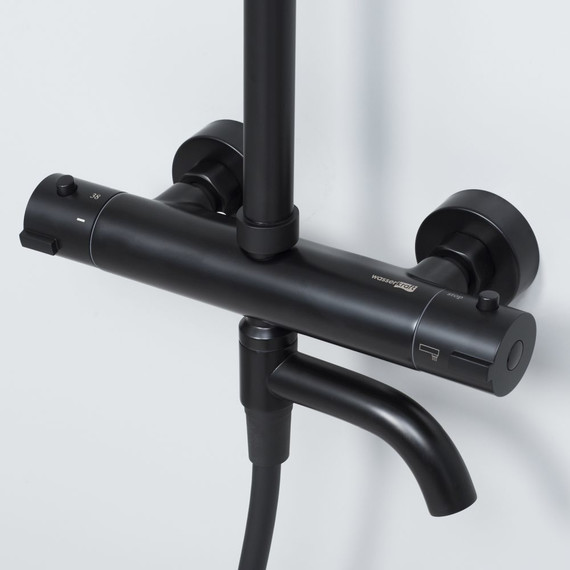 Душевая стойка с термостатом WasserKraft Thermo A28801, черный - 3 Душевая стойка с термостатом WasserKraft Thermo A28801, черный фото 3