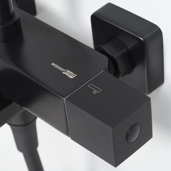 Душевая стойка с термостатом WasserKraft Thermo A29901, черный - 9 Душевая стойка с термостатом WasserKraft Thermo A29901, черный фото 9