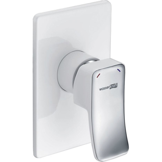 Смеситель для душа WasserKraft Aller 10651WHITE, белый/хром фото 