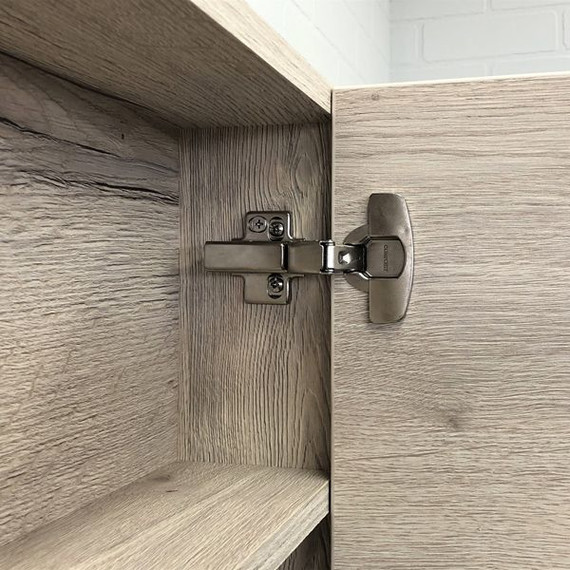 Зеркало-шкаф Comforty Марио 60 см, дуб дымчатый - 3 Зеркало-шкаф Comforty Марио 60 см, дуб дымчатый фото 3