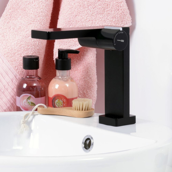 Смеситель для раковины WasserKraft Elbe 7410, чёрный фото 4