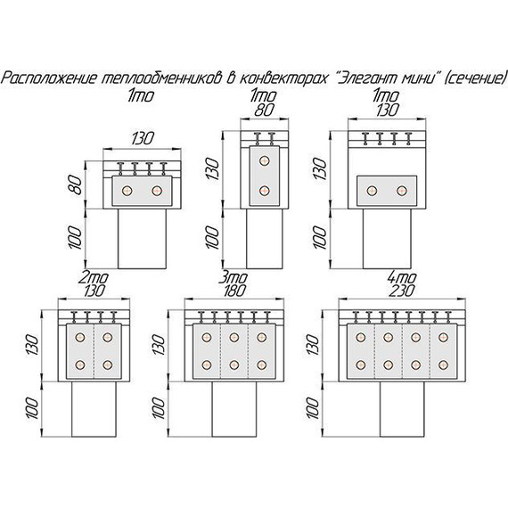 Напольный конвектор KZTO Элегант мини 4то 1800х130 мм фото 14