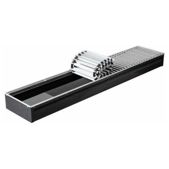 Внутрипольный конвектор KZTO Бриз 1400х260х100 мм фото 2