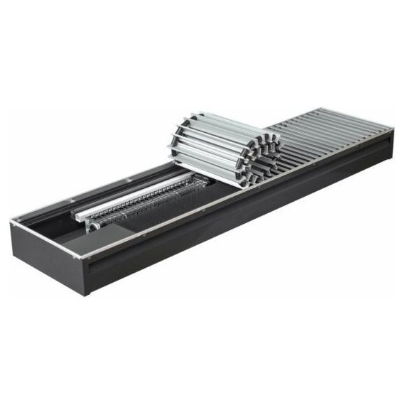 Внутрипольный конвектор KZTO Бриз В 2000х300х80 мм фото 2