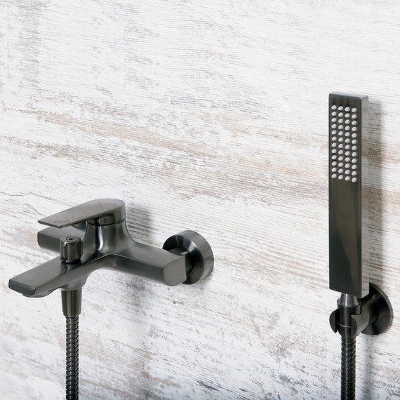 Смеситель для ванны WasserKraft Wiese 8401, оружейная сталь фото 4