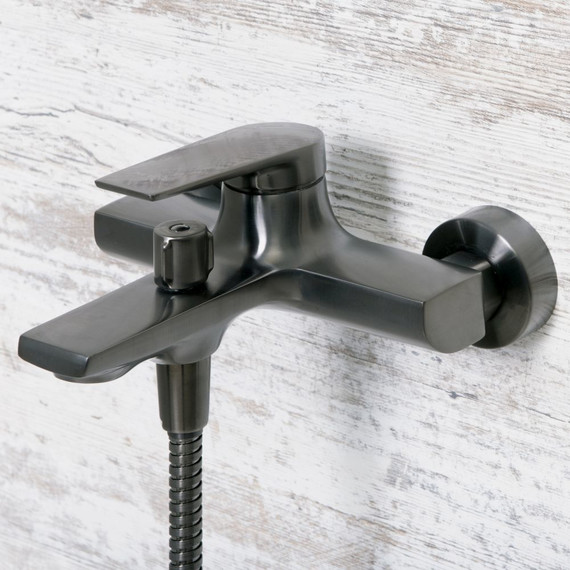 Смеситель для ванны WasserKraft Wiese 8401, оружейная сталь фото 6