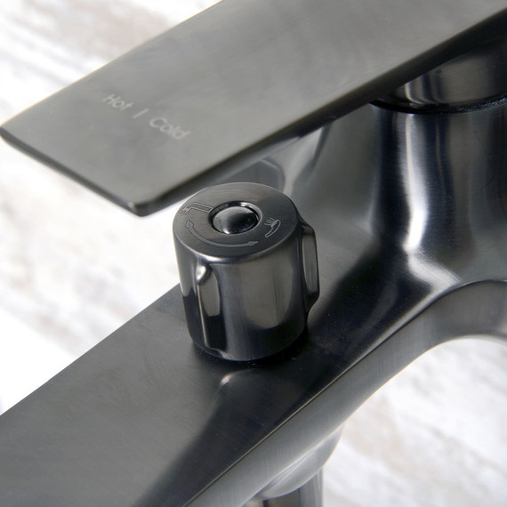 Смеситель для ванны WasserKraft Wiese 8401, оружейная сталь фото 8