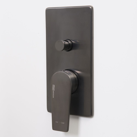 Смеситель для ванны WasserKraft Wiese 8461, оружейная сталь - 2 Смеситель для ванны WasserKraft Wiese 8461, оружейная сталь фото 2