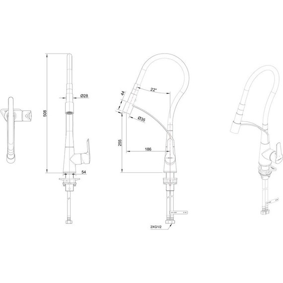 Смеситель для кухни Bravat F7420453CP фото 4