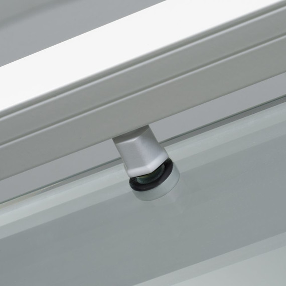 Душевая дверь WasserKraft Rhin 110 см 44S13, белый/прозрачное - 3 Душевая дверь WasserKraft Rhin 110 см 44S13, белый/прозрачное фото 3