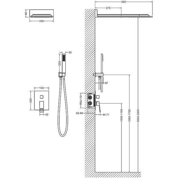 Душевая система для душа Timo Briana SX-7139/00SM фото 10